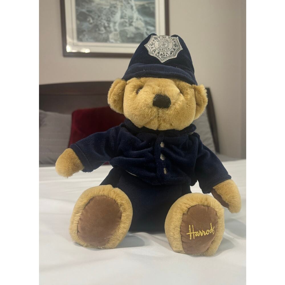 Harrods Knightsbridge Police Bear, 12 Inch, fully dressed in jacket and cap